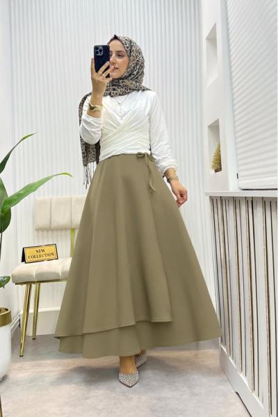 Bağcıklı Scuba Etek Yağ Yeşili