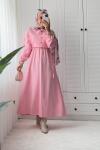 CROP YELEK ELBİSE Pembe