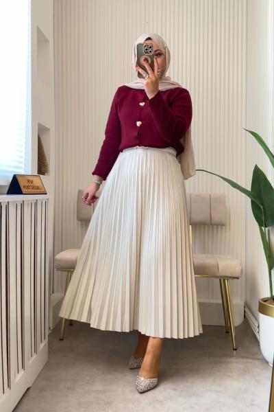 ELİZ KOMBİN Bordo Taş