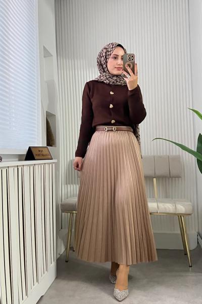 ELİZ KOMBİN kahve camel