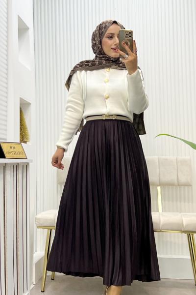 ELİZ KOMBİN ekru kahve