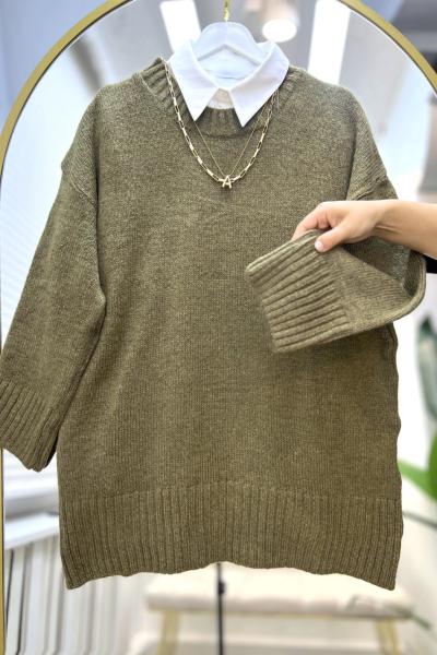 Fenomen Oversize Kazak Yeşil