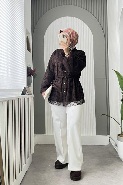 Flok Takım Kahverengi