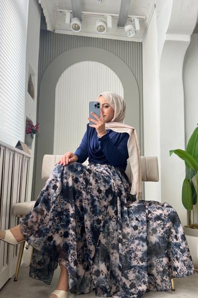 Flow Etekli Kombin Lacivert