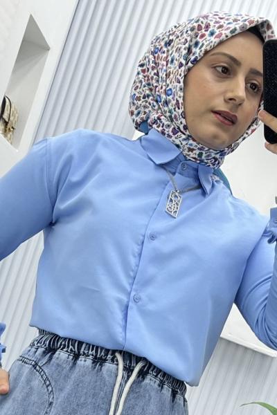 Gömlek  Bebe Mavisi