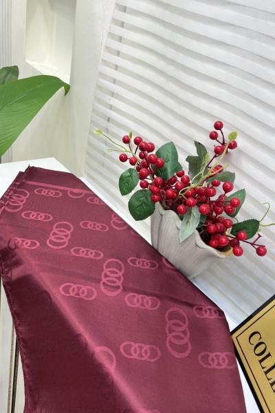 Halka şal Bordo