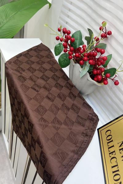 Halka şal Kahverengi