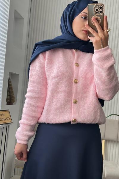 Lüx Tedyy Hırka Pembe