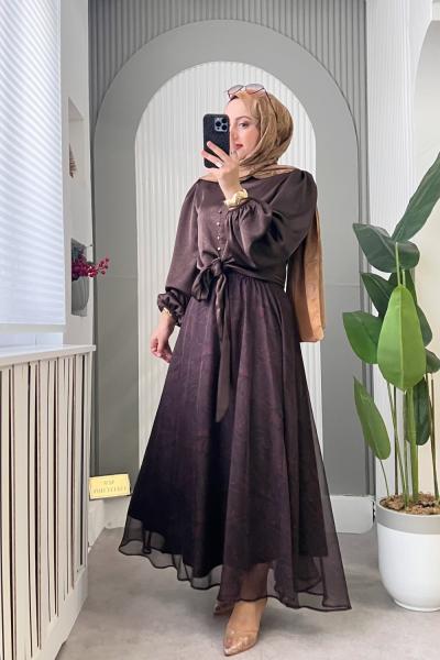 Melodi Takım Koyu Kahverengi