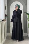 Mery Şal takım  Siyah