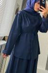 Mery Şal takım  Lacivert