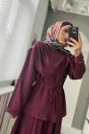 Mery Şal takım  Bordo