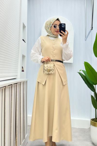 Mona Cupra İkili Takım Taş Rengi