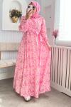 Pastel Elbise Pembe