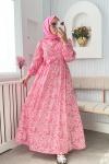 Pastel Elbise Pembe