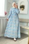 Pastel Elbise Mavi