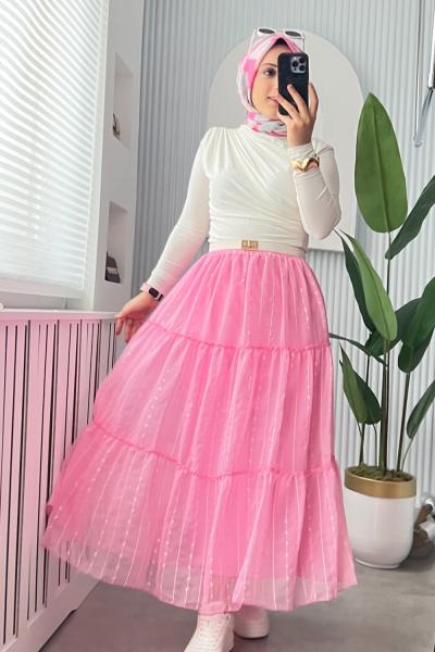 PRENSES KOMBİN Ekru Pembe