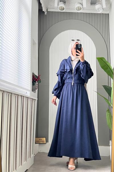 Roxsana Etekli Takım Lacivert