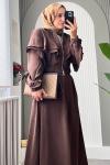 Roxsana Etekli Takım Kahverengi