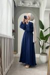 Soli Gold Düğmeli elbise  Lacivert