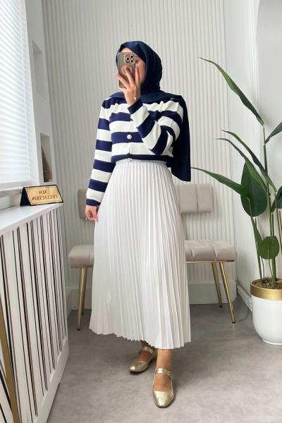 Sude Takım Lacivert beyaz