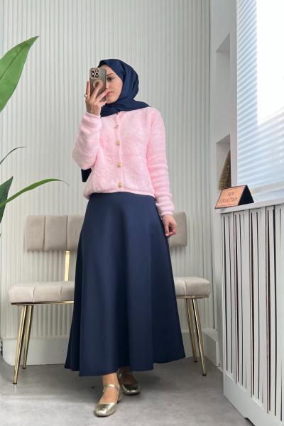 Teddy Kombin Pembe lacivert