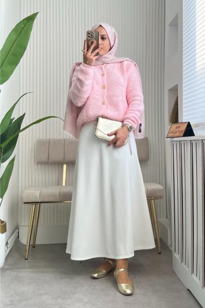 Teddy Kombin Pembe beyaz