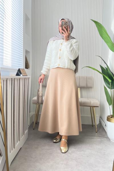 Teddy Kombin Ekru Bej