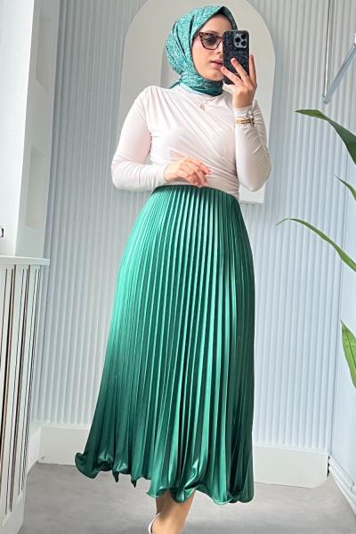 VoLens Plise Etek Yeşil