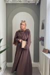 Mery Şal takım  Kahverengi