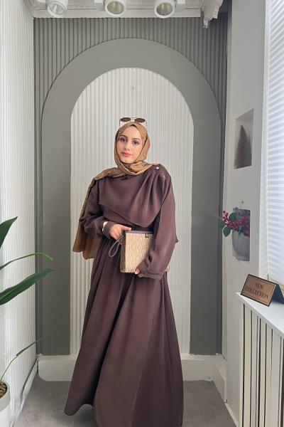 Mery Şal takım  Kahverengi
