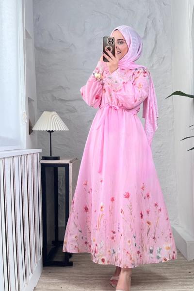 Prenses Elbise Pembe