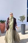 Dik Yaka ceket Acı Kahve