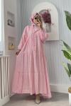 LEYLAK ELBİSE Pembe